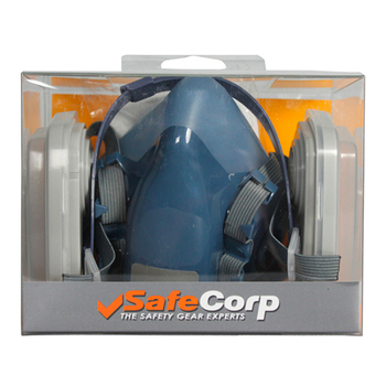 Safecorp Respirator Half Mask & P2 Set Protective Face Covering PPE