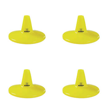 4PK Summit Global Plastic Batting Tee Large 25x12cm - Yellow
