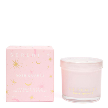Serenity Crystal Love & Rose Quartz 300g Soy Wax Scented Candle