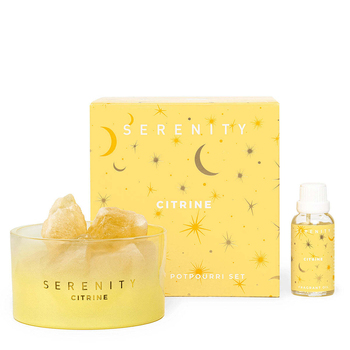 3pc Serenity Crystal 50ml Potpourri & Oil Set - Energise & Citrine