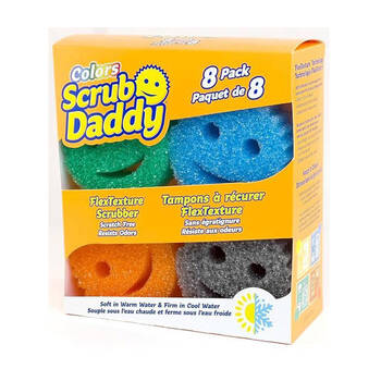 8pc Scrub Daddy Multi-Pack Sponge Scrubber Household Cleaning Tools