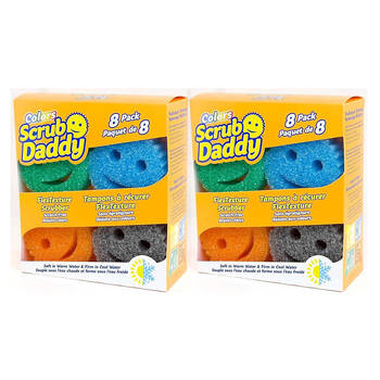 2x 8pc Scrub Daddy Multi-Pack Sponge Scrubber Household Cleaning Tools
