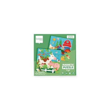 Scratch Europe Magnetic Puzzle Book To Go Farm/Barn Kids Toy 3y+