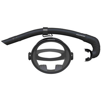 2pc Mirage Oceania Snorkelling/Swimming Mask & Snorkels Set Black