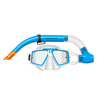 2pc Mirage Voyager Snorkelling/Swimming Mask & Snorkels Set Blue
