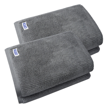 4pc Dickies Zero Twist Rib Towel Bath Towel Steel