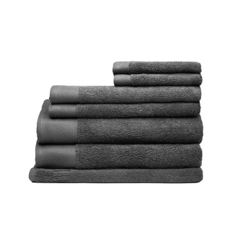 7pc Sheraton Luxury Maison Byron Towel Pack Cotton Charcoal