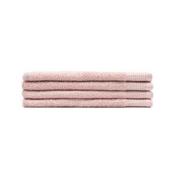 4pc Sheraton Luxury Maison Greenwich Hand Towels 40cm x 60cm Cotton Peach