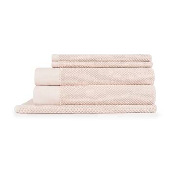 5pc 550GSM Sheraton Luxury Cotton Bathroom Marlon Towel Set Blush