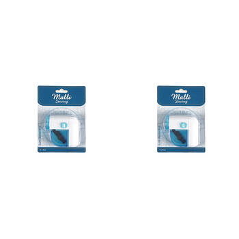 2PK Malli Sewing Portable Plastic Lint Remover Fabric Shaver 128x4cm - Blue