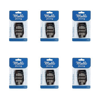 6x 30pc Malli Sewing Metal Sewing Hand Needles Silver - Assorted Sizes