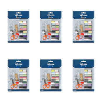 6x 28pc Malli Sewing Portable Sewing Repair Travel Kit