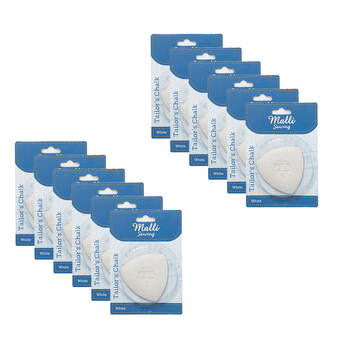 12PK Malli Sewing Tailor's Chalk Garment Marking Tool 126x6cm - Beige