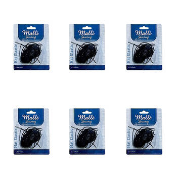 6PK Malli Hat Elastic Stretch Cord Millinery Wire 1.5mm x 4m