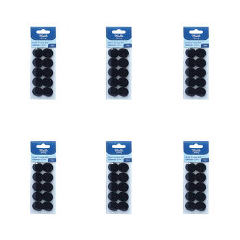 6PK Malli Sewing Round Hook & Loop Self Adhesive Dots Fabric Fastener
