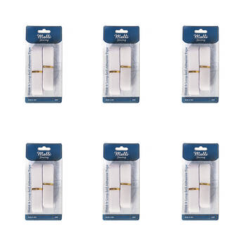 6PK Malli Sewing Hook & Loop Sew In Tape Sewing Tape 1220mm x 1m