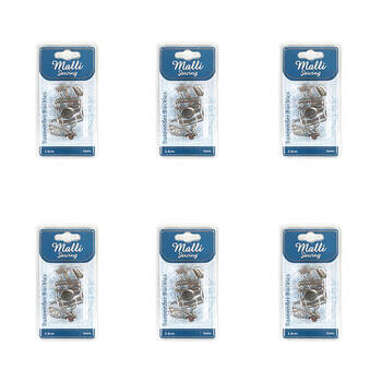 6x 2pc Malli Sewing Metal Suspender Buckles 2.8cm - Assorted
