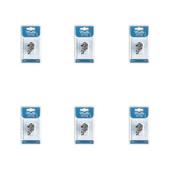 6PK Malli Sewing No Sew Magnetic Metal Snap Buttons 18mm - Assorted