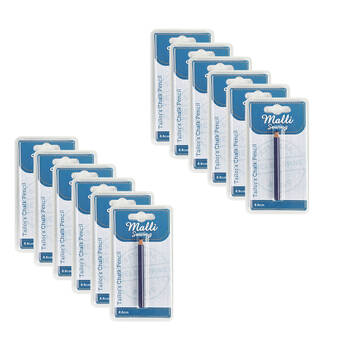 12PK Malli Tailors Chalk Pencil Fabric Marking Tool 128.8cm - Assorted