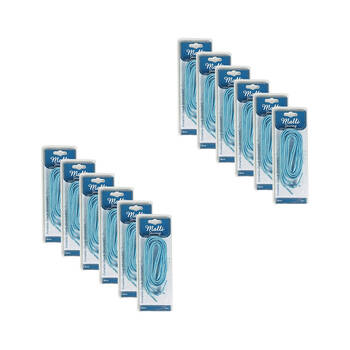 12PK Malli Sewing 1-Pair Metallic Fleck Fashion Shoelaces 80cm - Assorted