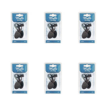 6PK Malli Sew-On Toggle Fastener Fabric Fastener 1-Set 40mm - Assorted