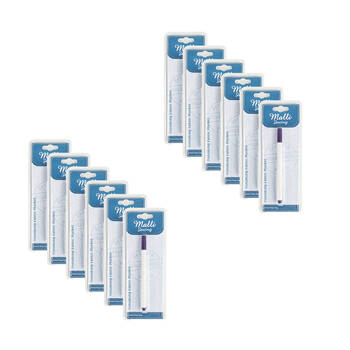 12PK Malli Sewing Vanishing Fabric Fine Tip Marker - White
