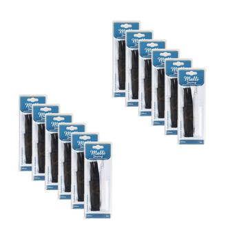 12x 2pc Malli Sewing Nylon/Metal Black & White Zippers 20cm