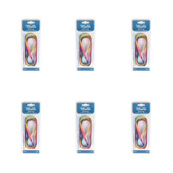 6PK Malli Sewing Rainbow Colourful Fashion Replacement Shoelaces 1-Pair 