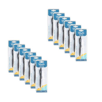 12PK Malli Iron-On Fabric Name Label & Pen Kit 5.5x1.5cm - Black