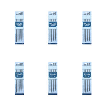 6x 2pc Malli Knitting Needles Set Yarn Crafting Tool 5 & 8mm - Grey