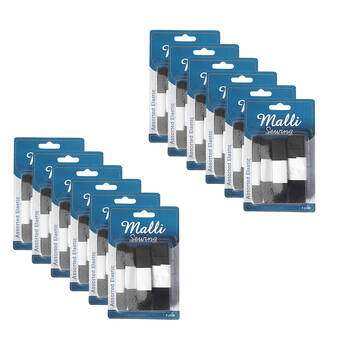 12x 4pc Malli Sewing Elastic Flexible Sewing Bands - Assorted Sizes