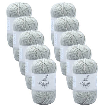 10PK Malli Super Blend Basic Crochet Knitting Yarn 8ply 100g 16x9cm Mushroom
