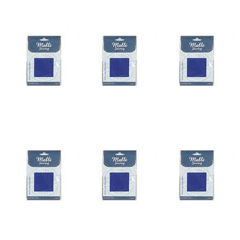 6PK Malli Sewing  Iron-On Mender Fabric Patch Coloured Assorted