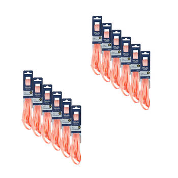 12PK Malli Sewing Glow In Dark Shoe Lace 120cm - Assorted
