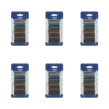 6x 5pc Malli 180M Plastic Spool Sewing DIY Garment Thread Dark Shades