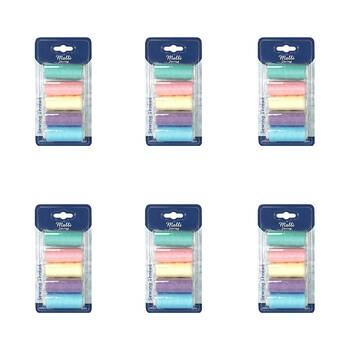 6x 5pc Malli 180M Plastic Spool Sewing Garment Thread Pastel Shades