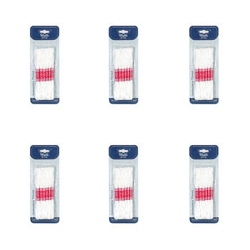 6x 6pc Malli 8M  Sewing Embroidery Cross-Stitch Thread White