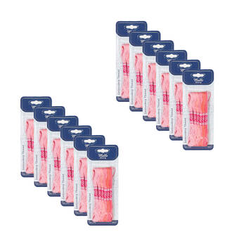 12x 6pc Malli 8M  Sewing Embroidery Cross-Stitch Thread Pink
