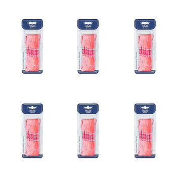 6x 6pc Malli 8M  Sewing Embroidery Cross-Stitch Thread Pink
