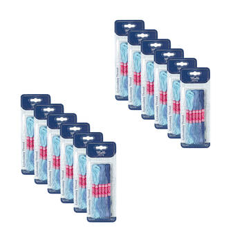 12x 6pc Malli 8M  Sewing Embroidery Cross-Stitch Thread Blue