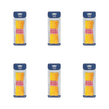 6x 6pc Malli 8M  Sewing Embroidery Cross-Stitch Thread Yellow