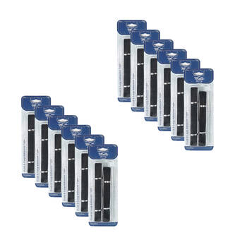 12PK Malli Sewing Nylon Hook & Loop Adhesive Tape 122x200cm - Assorted