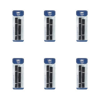 6PK Malli Sewing Nylon Hook & Loop Adhesive Tape 122x200cm - Assorted