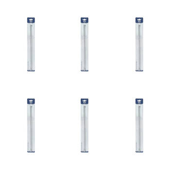 6PK Malli Aluminium/Plastic Knitting Needles 3mmx35cm - Grey