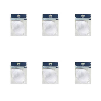 6PK Malli Sewing Sponge Bra Pad Inserts Semi Round - Assorted