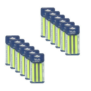 12PK Malli Sewing Adjustable Reflective Arm Band/Strap 30cm