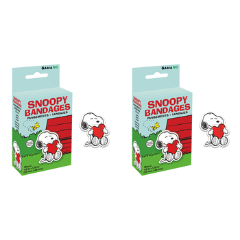 36pc Gamago Snoopy Bandages Kids/Children Band Aid 3.7x4.5cm