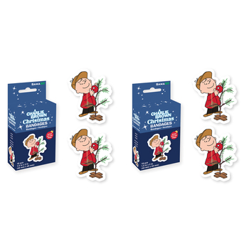 36pc Gamago Charlie Brown Christmas Bandages Kids/Children Band Aid 4x4.9cm
