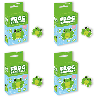 80pc Gamago Frog Bandages First Aid Bandaid 1.5x1.7in - Green