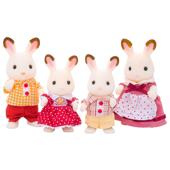 Sylvanian Families Kids/Children Toy Chocolate Rabbit Family Doll Set 3y+
